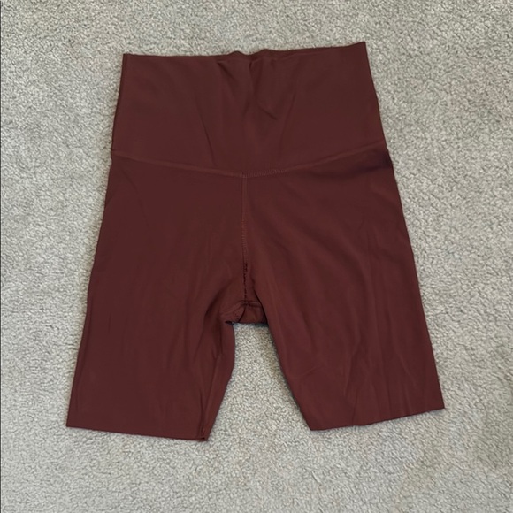 Nike Yoga Dri-FIT Shorts in Rust - Picture 1 of 5
